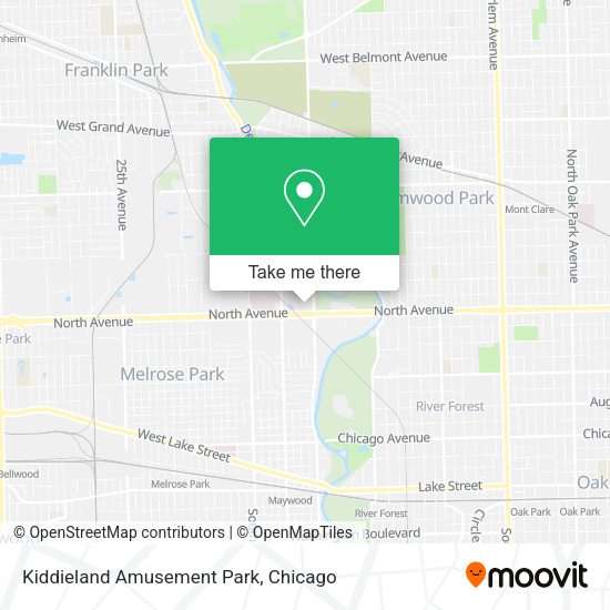 Mapa de Kiddieland Amusement Park