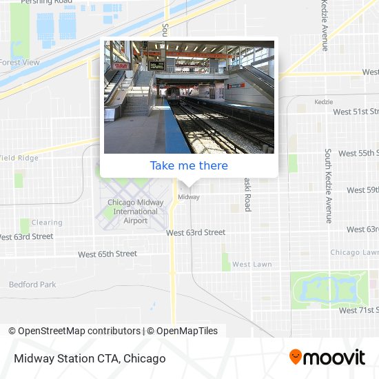 Mapa de Midway Station CTA