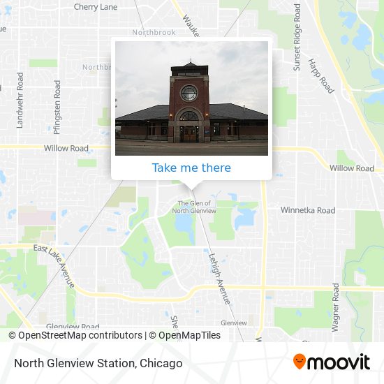 North Glenview Station map