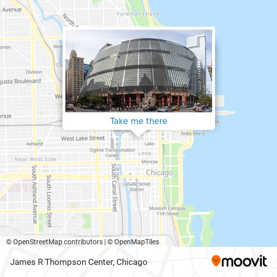 Mapa de James R Thompson Center