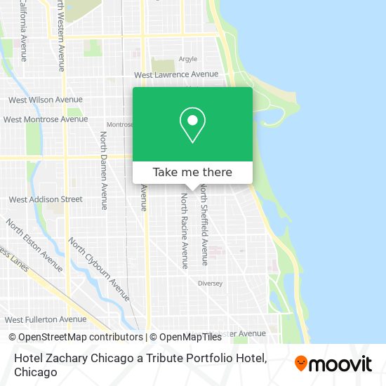 Hotel Zachary Chicago a Tribute Portfolio Hotel map