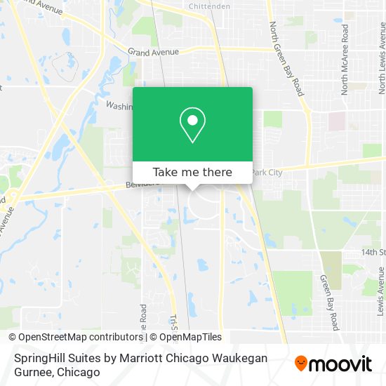 Mapa de SpringHill Suites by Marriott Chicago Waukegan Gurnee