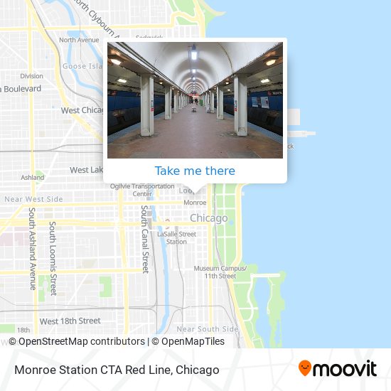 Mapa de Monroe Station CTA Red Line