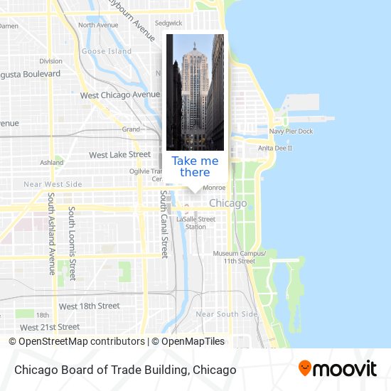 Chicago Board of Trade Building map