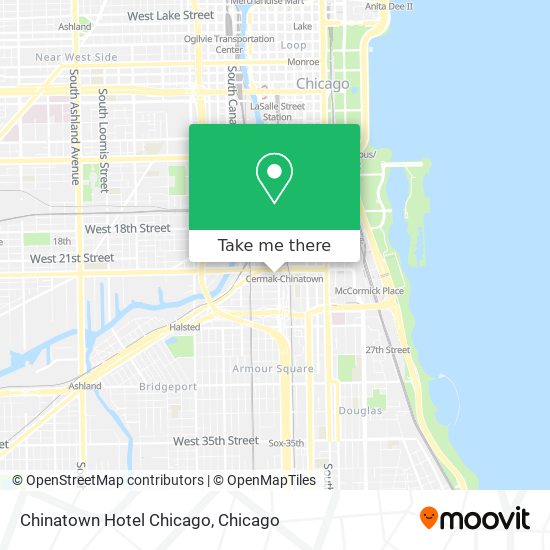Chinatown Hotel Chicago map