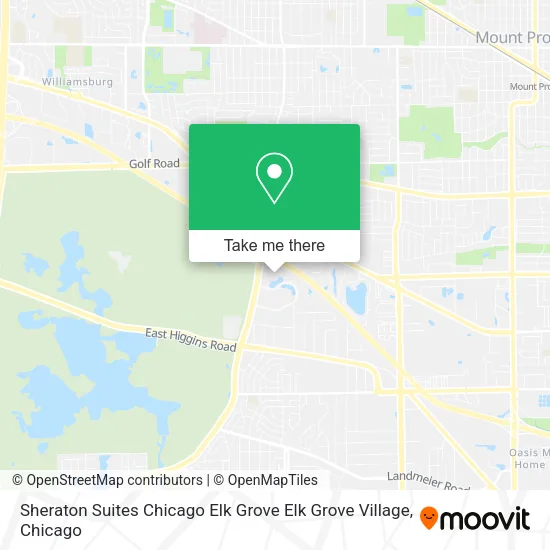 Mapa de Sheraton Suites Chicago Elk Grove Elk Grove Village