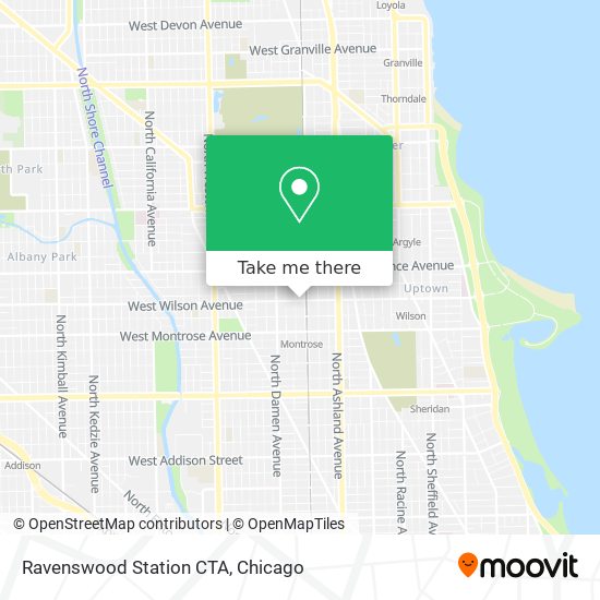Ravenswood Station CTA map