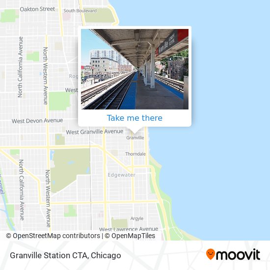 Mapa de Granville Station CTA