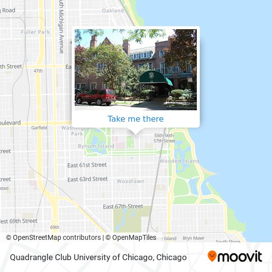 Mapa de Quadrangle Club University of Chicago