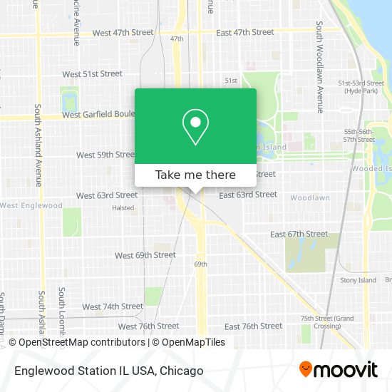 Englewood Station IL USA map