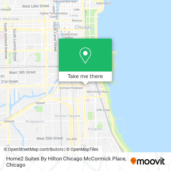 Mapa de Home2 Suites By Hilton Chicago McCormick Place