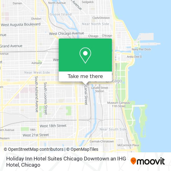 Holiday Inn Hotel Suites Chicago Downtown an IHG Hotel map