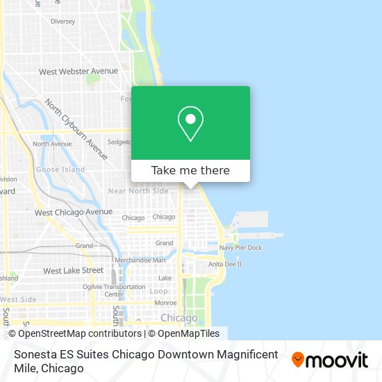 Sonesta ES Suites Chicago Downtown Magnificent Mile map