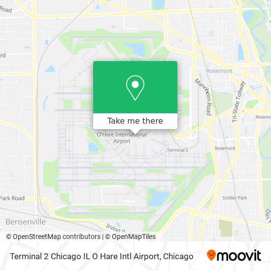 Mapa de Terminal 2 Chicago IL O Hare Intl Airport