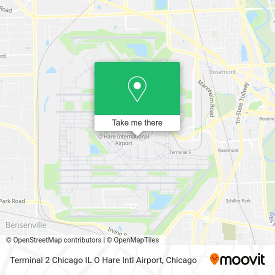 Terminal 2 Chicago IL O Hare Intl Airport map