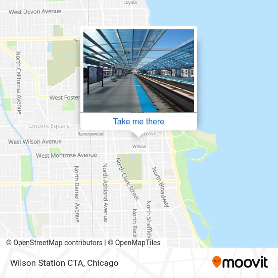 Wilson Station CTA map