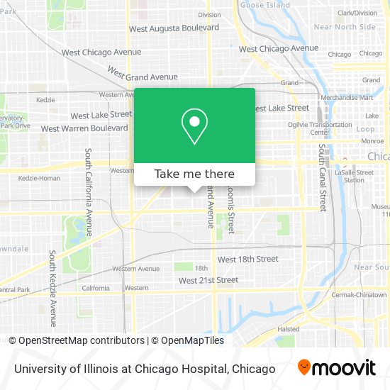 Mapa de University of Illinois at Chicago Hospital