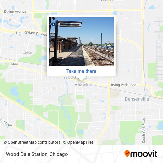 Wood Dale Station map