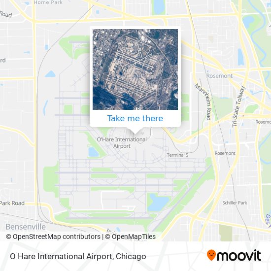 O Hare International Airport map