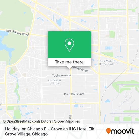 Holiday Inn Chicago Elk Grove an IHG Hotel Elk Grove Village map