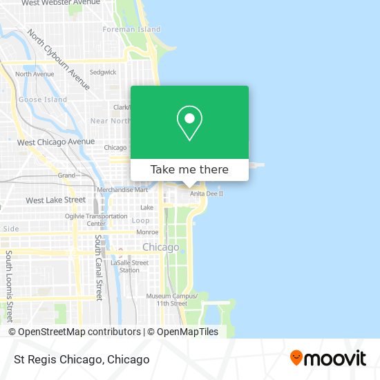 Mapa de St Regis Chicago