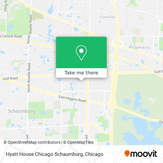 Hyatt House Chicago Schaumburg map