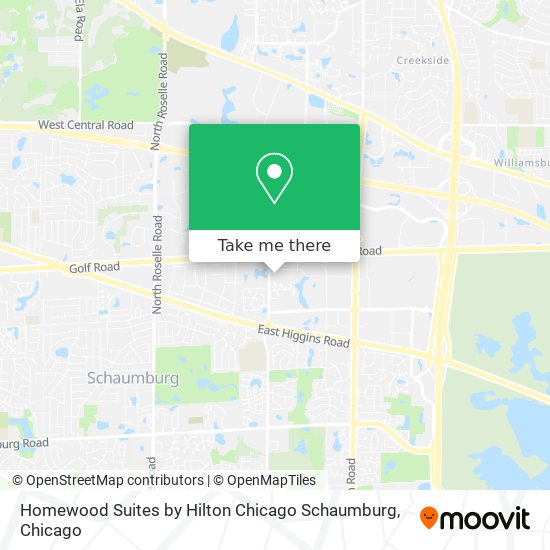 Homewood Suites by Hilton Chicago Schaumburg map