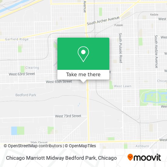 Chicago Marriott Midway Bedford Park map