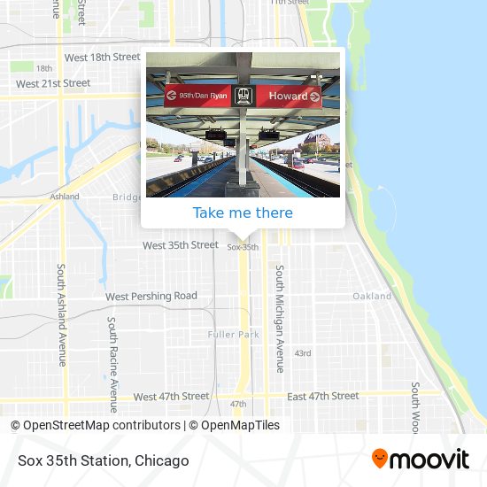 Sox 35th Station map
