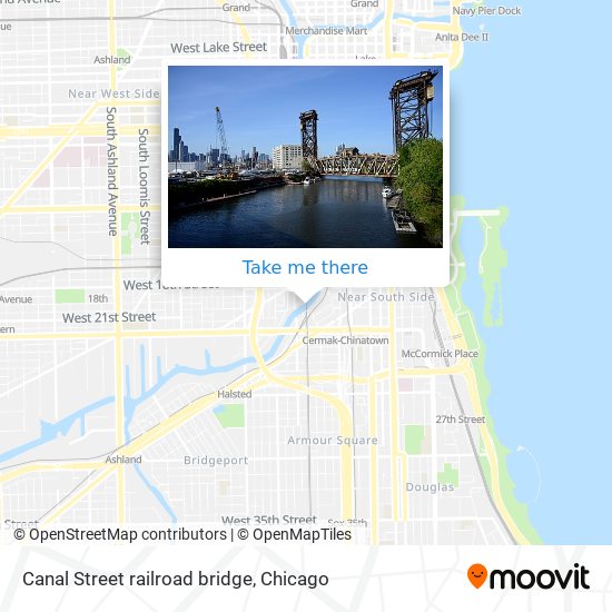 Canal Street railroad bridge map