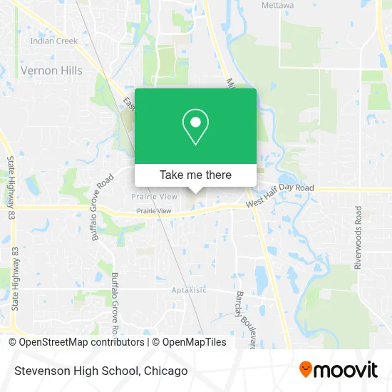 Stevenson High School map
