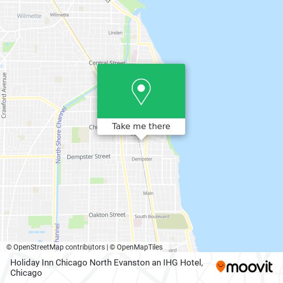 Mapa de Holiday Inn Chicago North Evanston an IHG Hotel