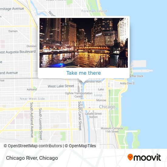 Mapa de Chicago River