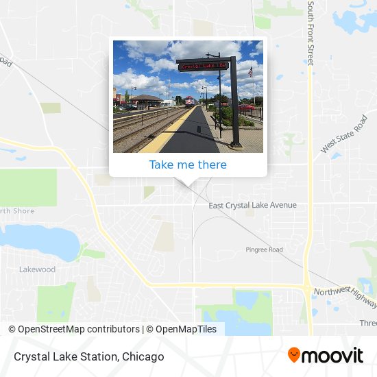 Crystal Lake Station map