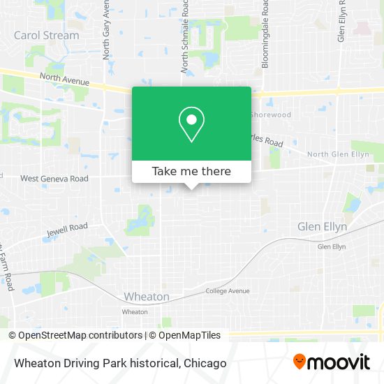 Mapa de Wheaton Driving Park historical