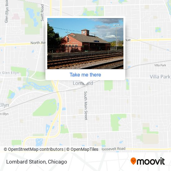 Lombard Station map