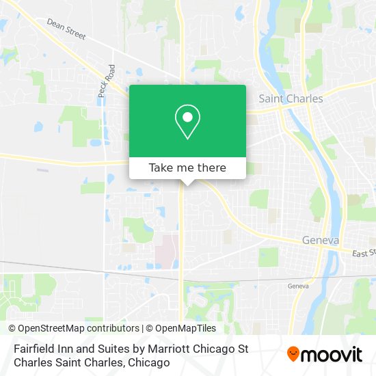 Mapa de Fairfield Inn and Suites by Marriott Chicago St Charles Saint Charles