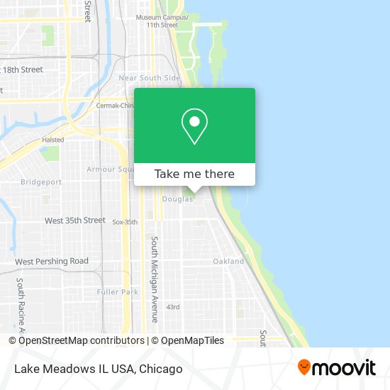 Lake Meadows IL USA map