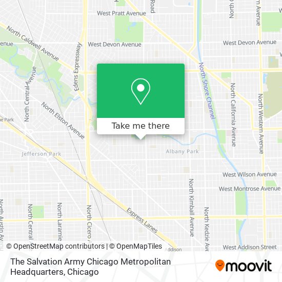 The Salvation Army Chicago Metropolitan Headquarters map