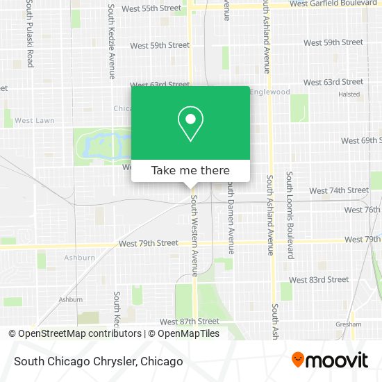 South Chicago Chrysler map