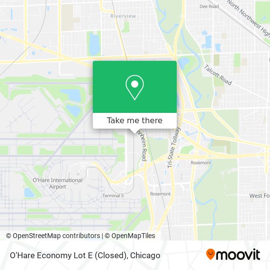O'Hare Economy Lot E (Closed) map