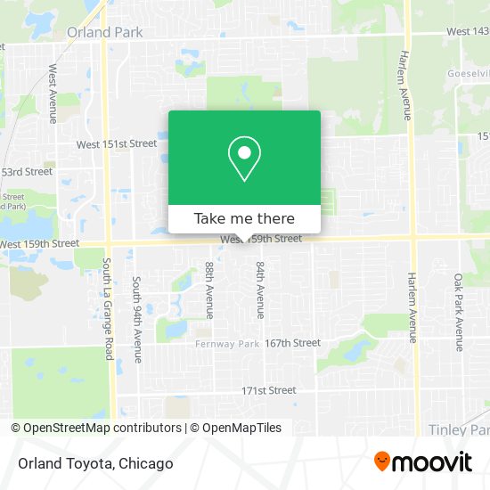 Orland Toyota map