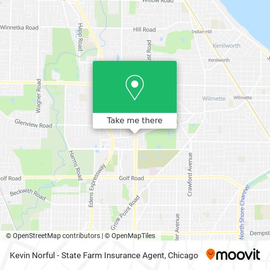 Mapa de Kevin Norful - State Farm Insurance Agent