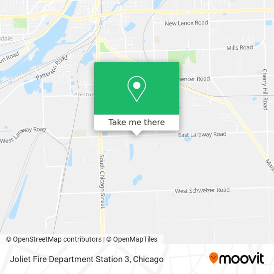 Joliet Fire Department Station 3 map