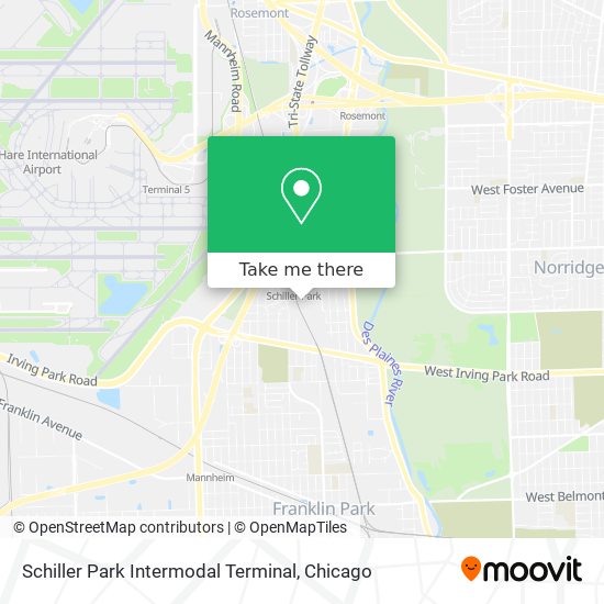 Schiller Park Intermodal Terminal map