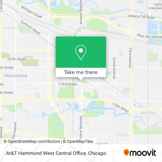Mapa de At&T Hammond West Central Office