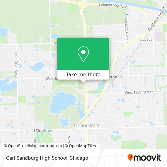 Carl Sandburg High School map