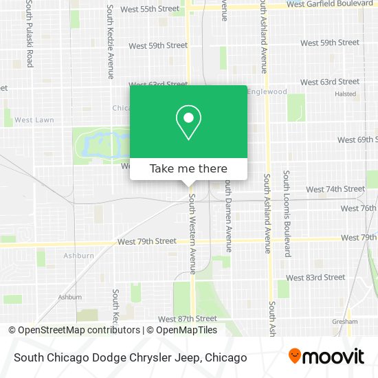South Chicago Dodge Chrysler Jeep map