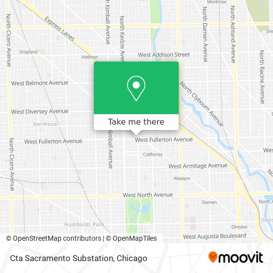 Mapa de Cta Sacramento Substation