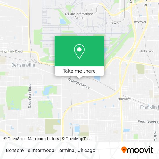 Bensenville Intermodal Terminal map